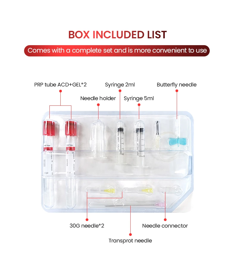 Kit de tubos de PRP con biotina en gel ACD coreano de 15 ml