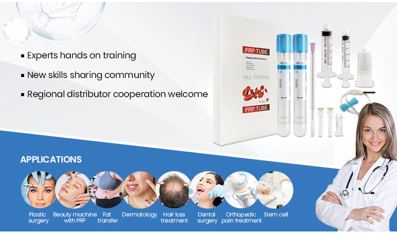 Kit de tubo coreano de 15 ml de gel ACD BiotinPRP