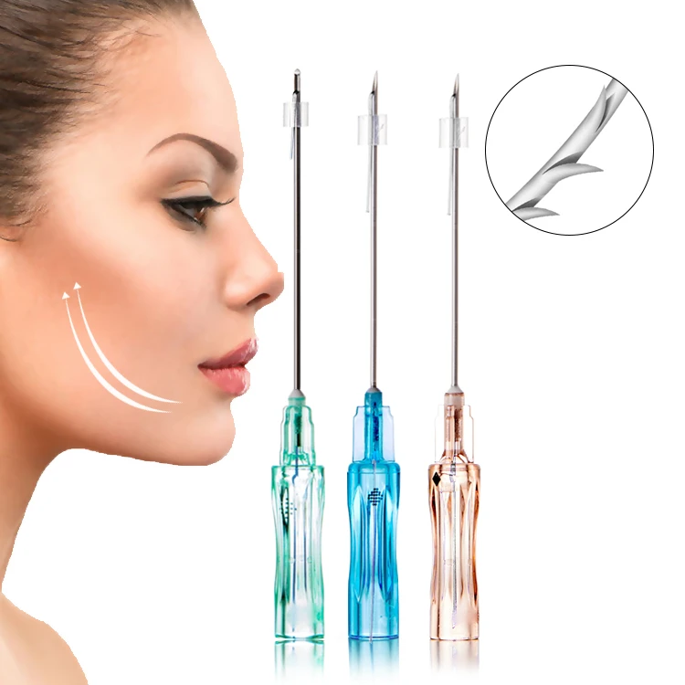 Hilo PLLA COG 3D, suspensi&oacute;n Facial fuerte, hilo de p&uacute;as de elevaci&oacute;n para cl&iacute;nica, forma de cara en