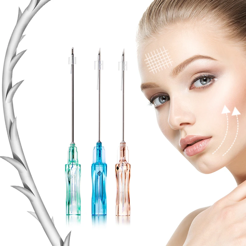 Hilo PLLA COG 3D, suspensi&oacute;n Facial fuerte, hilo de p&uacute;as de elevaci&oacute;n para cl&iacute;nica, forma de cara en